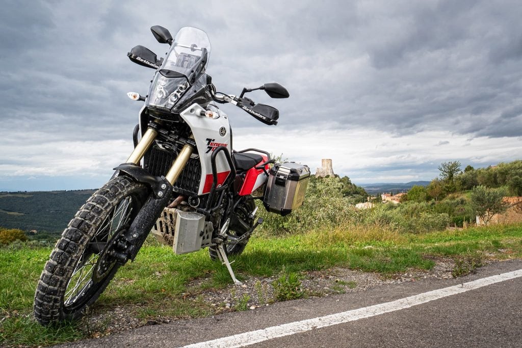 YAMAHA Tenere 700 mit Explorer-Paket im Orciatal.