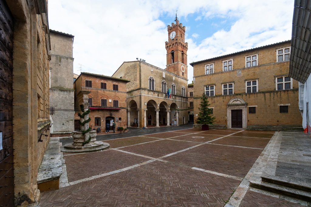 Piazza Pio II in Pienza.
