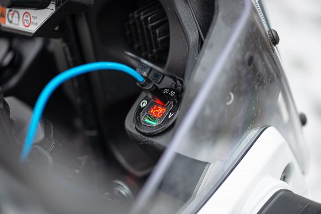 USB Steckdose an der Tenere 700.