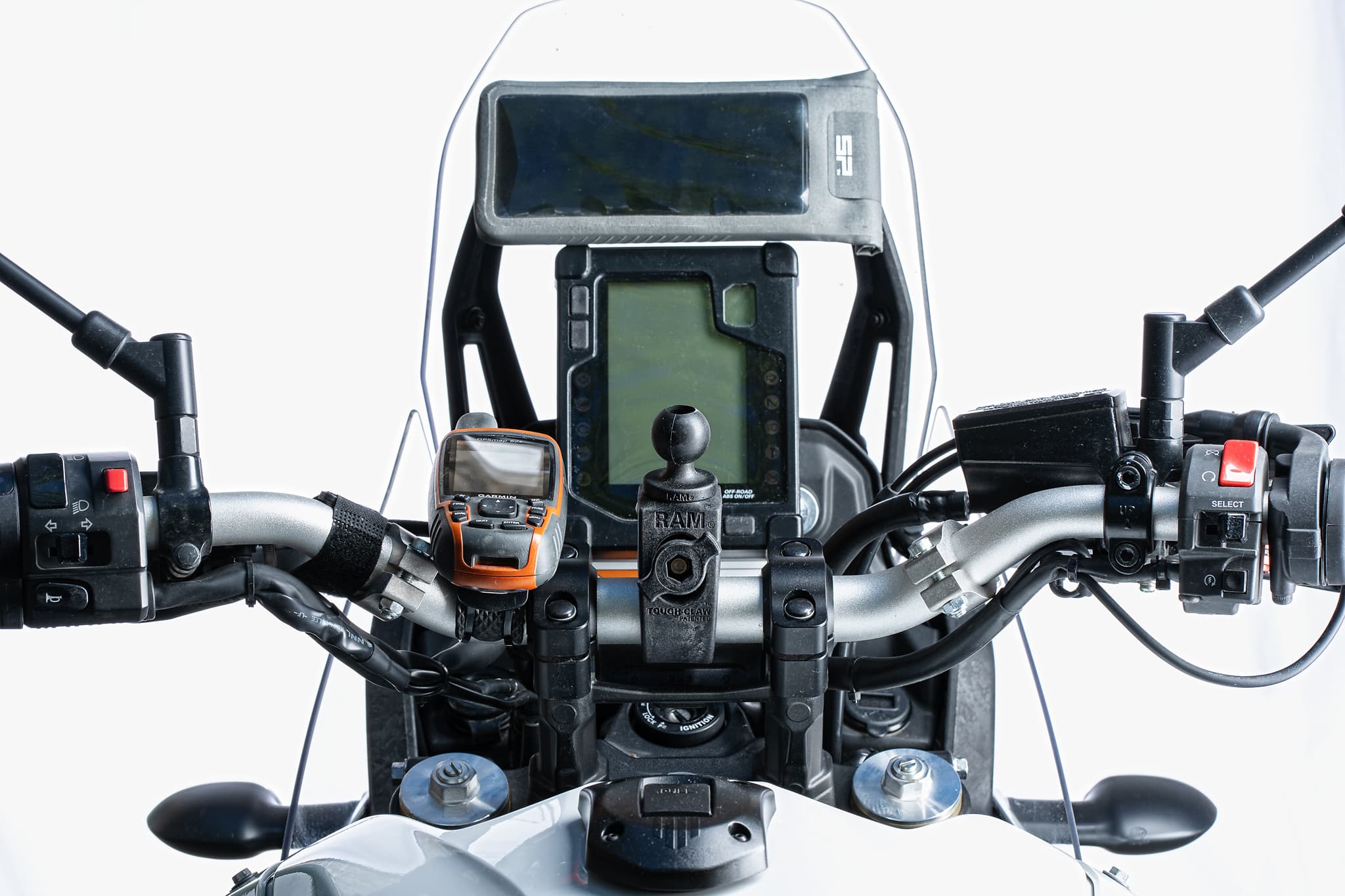 Motorrad Hardcase wasserdicht Samsung Galaxy S7 mit RAM Mount Kugel 1"Zoll 