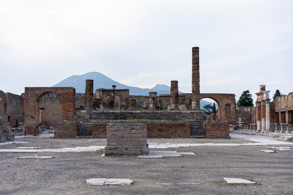 Antike Stadt Pompeji in Kampanien.