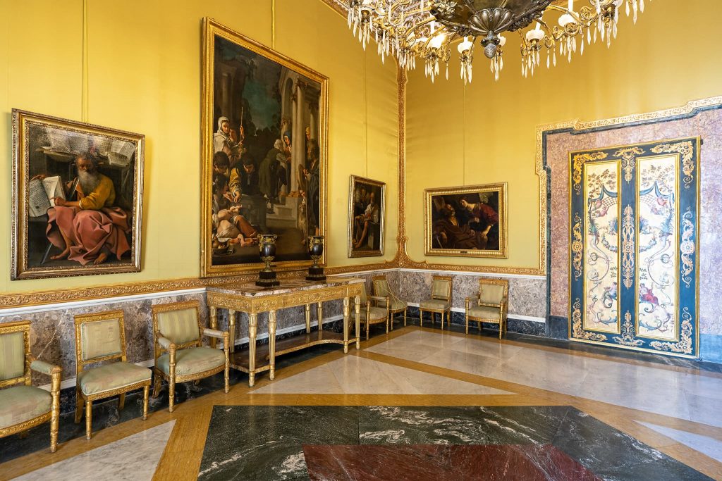 Raum XVIII: zweites Vorzimmer der Königin.