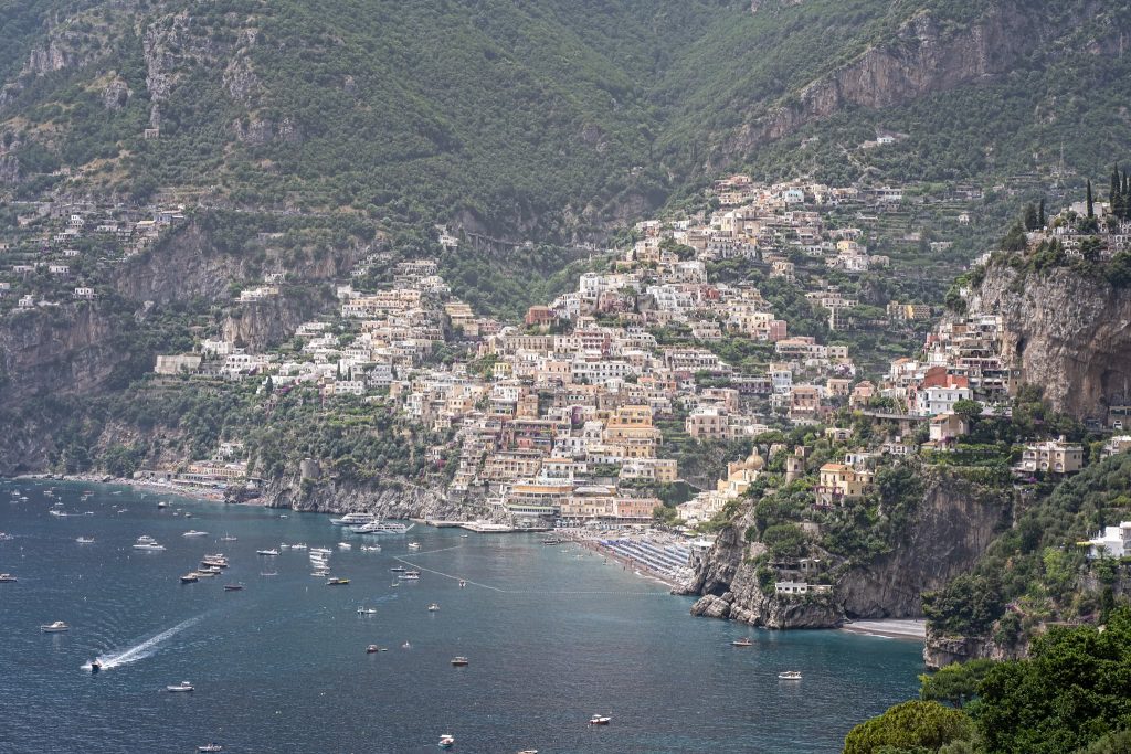 Ausblick auf Positano.