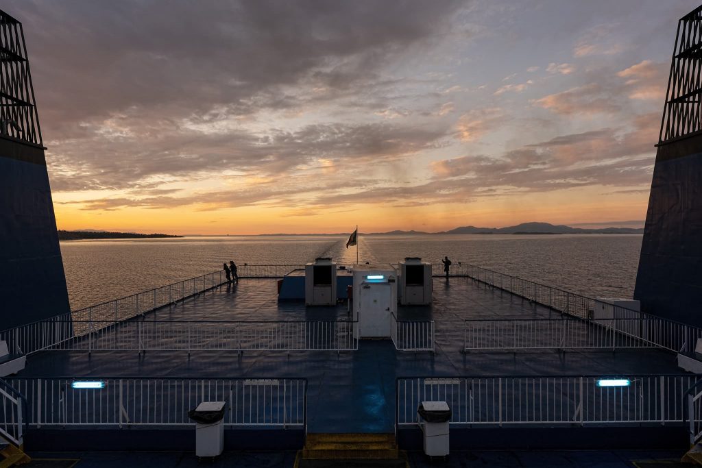 Fähre von Griechenland nach Italien.