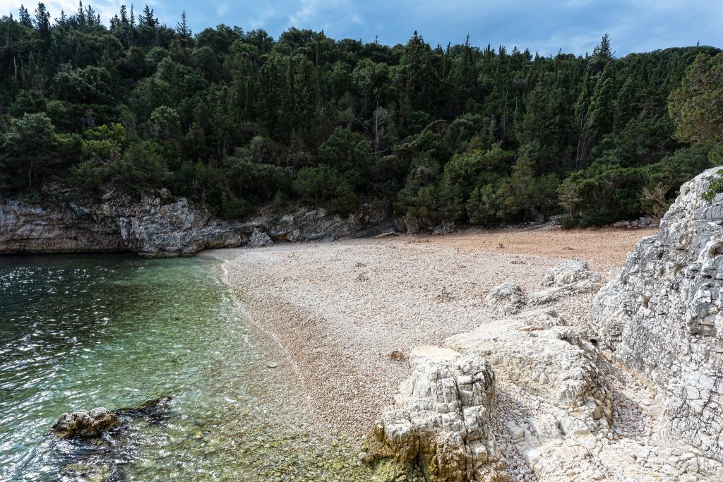 Dafnoudi Strand auf Kefalonia.