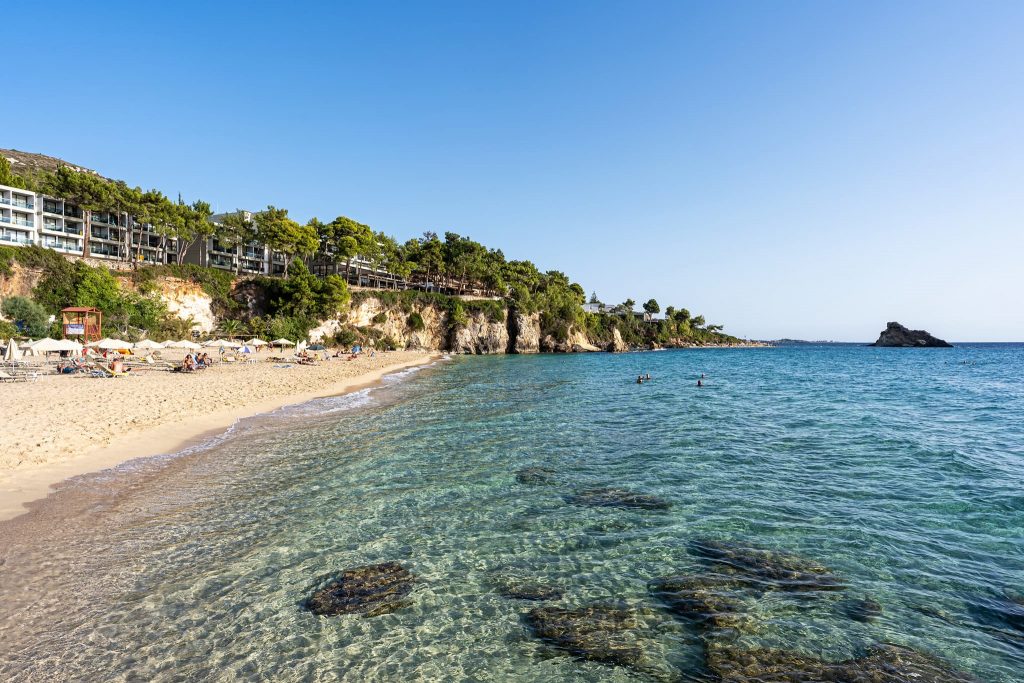 Platis Gialos Strand auf Kefalonia.