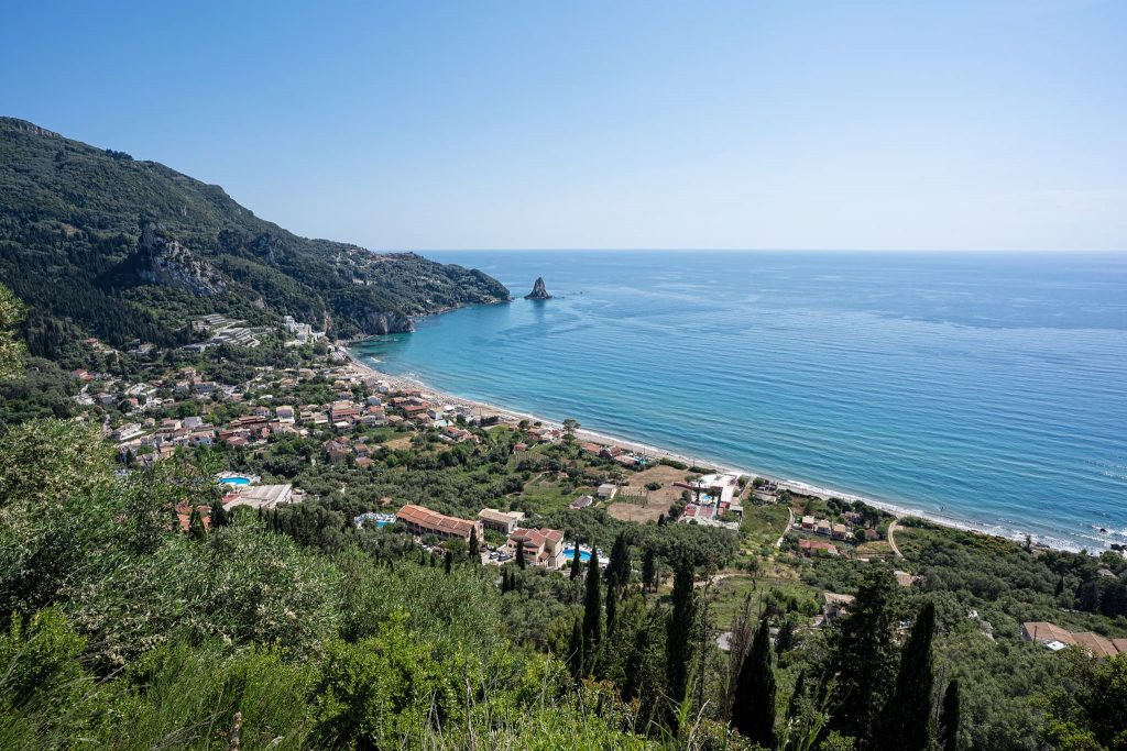 Agios Gordios Beach.