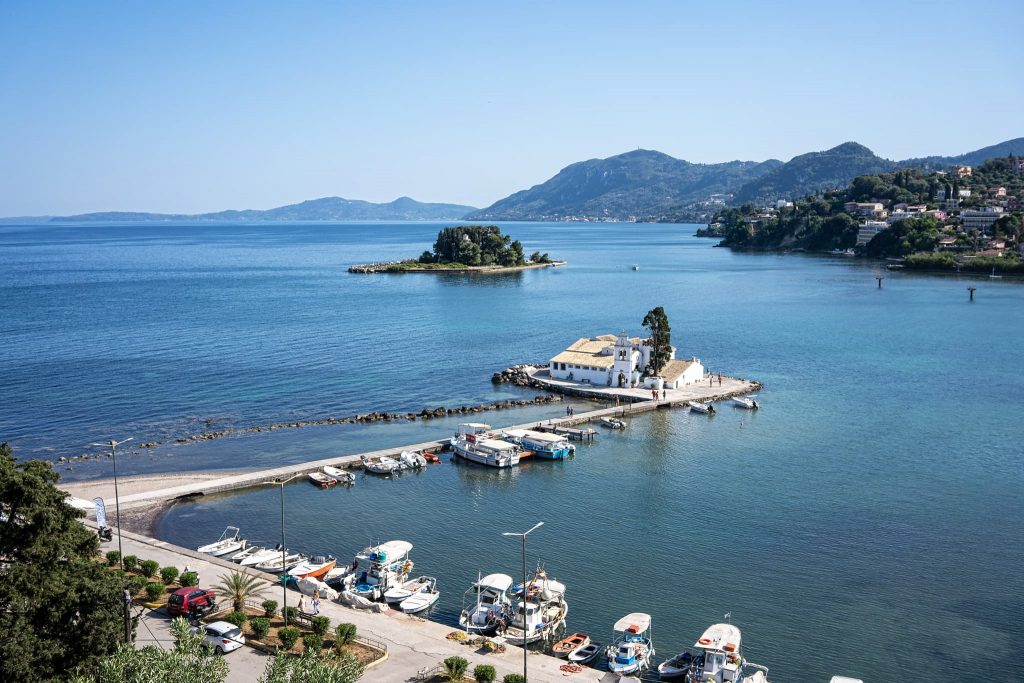 Kloster Vlacherna und Mäuseinsel.