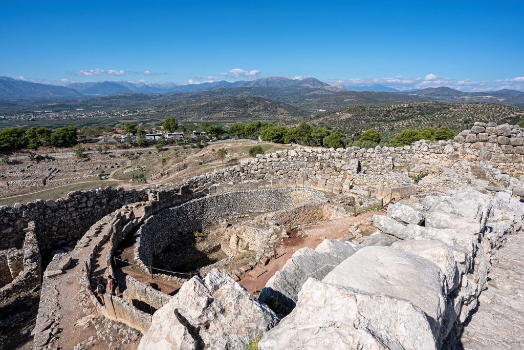 Grabring A in Mykene.