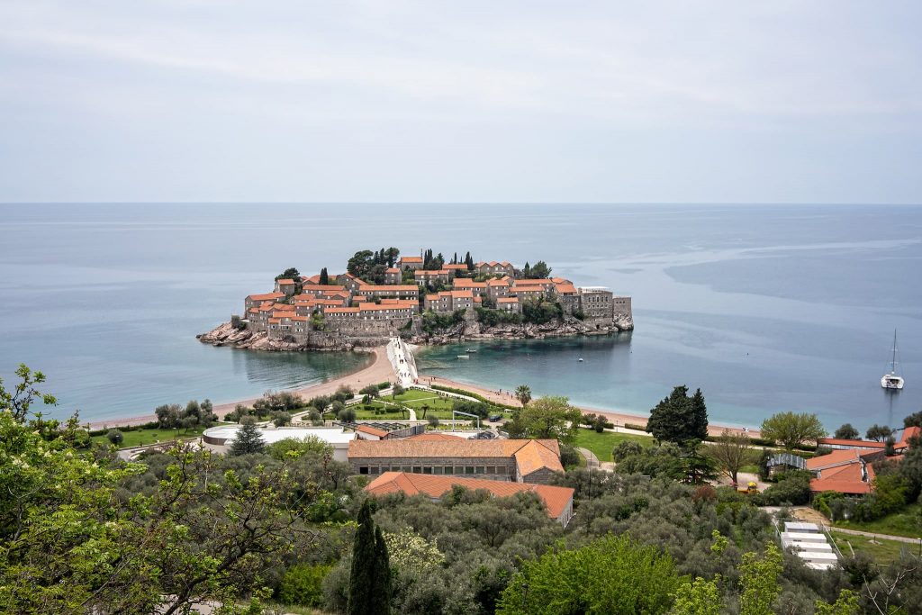 Insel Sveti Stefan.